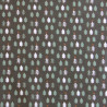 Printed Cotton TSUGNEG Sepia / Khaki